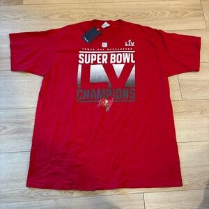 NWT Fanatics Tampa Bay Buccaneers NFL Football Super Bowl T-shirt Size 2XL
